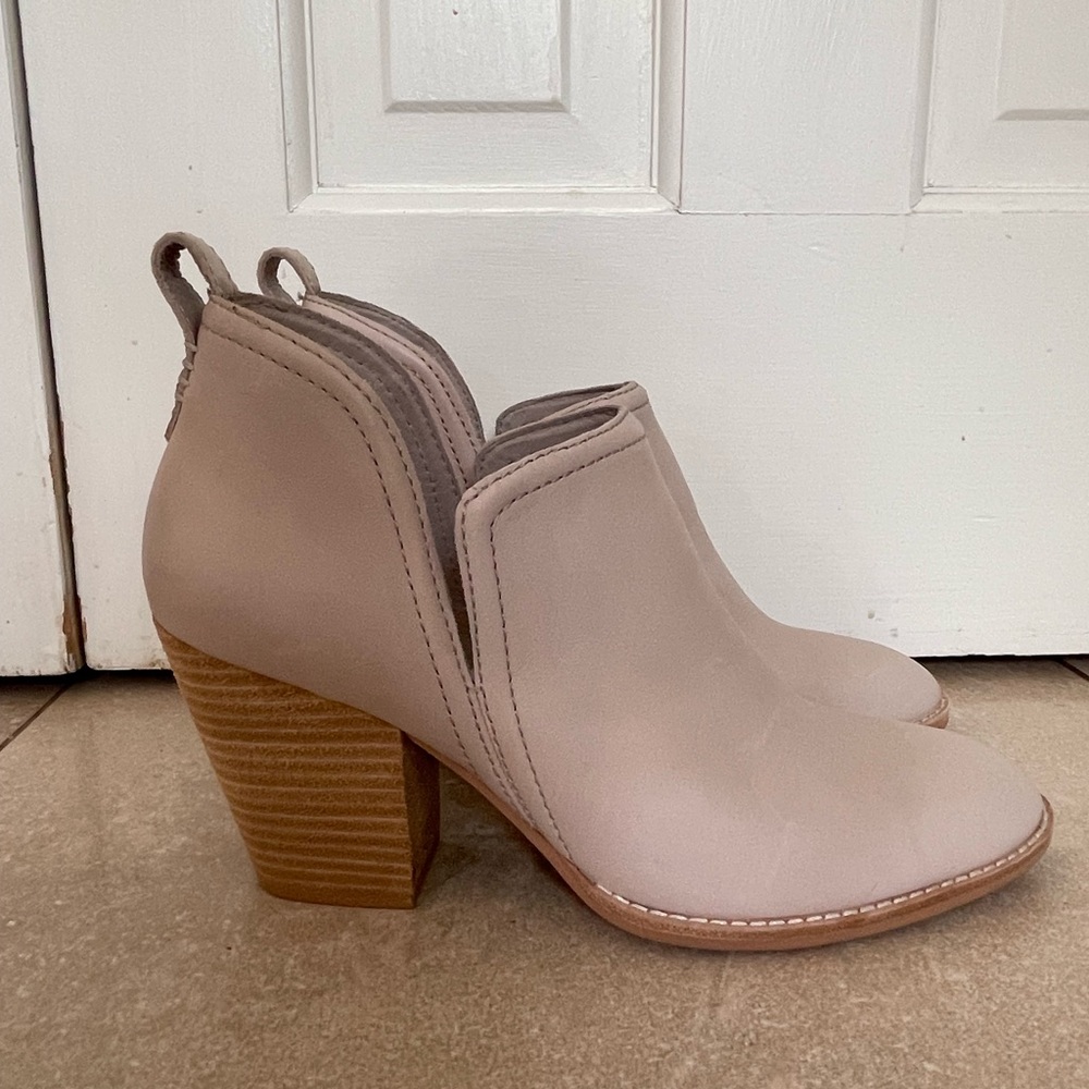 Jeffrey Campbell Taupe Heeled Booties